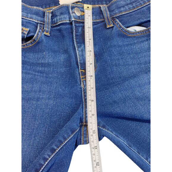 L'Agence Brigitte Skinny Jeans Blue Dark Wash Cotton Stretch Mid Rise Size 26 - Picture 4 of 7